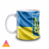 Чашка з принтом "Герб України на прапорі"